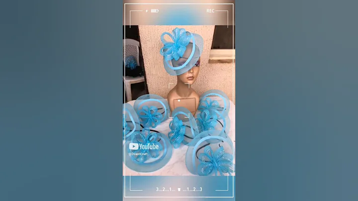 D'vent own unique crinoline fascinator