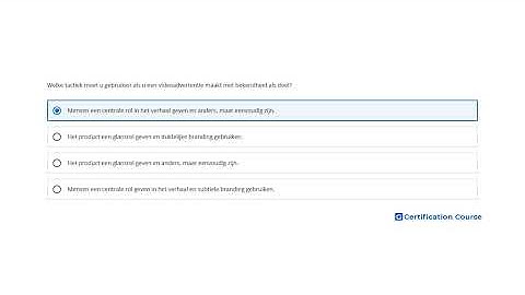 Welke tactiek moet u gebruiken als u een videoadvertentie maakt met bekendheid als doel?