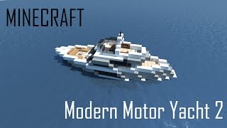 Minecraft Modern Motor Yacht 2 (full interior) + Download