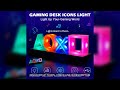 NEW Game Icon Light For PS4/PS5 Music Icon Light Voice Control LED Neon Lamp Atmosphere Decoration f