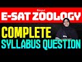 E-SAT 1.0 | Zoology Complete Syllabus Question | Eduport