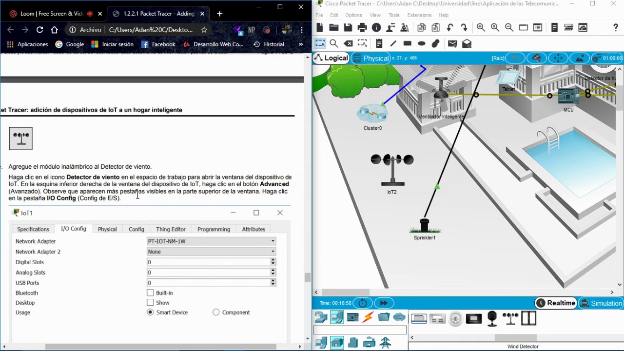 1.2.2.1 - Packet Tracer - Adding IoT Devices to a Smart Home - YouTube