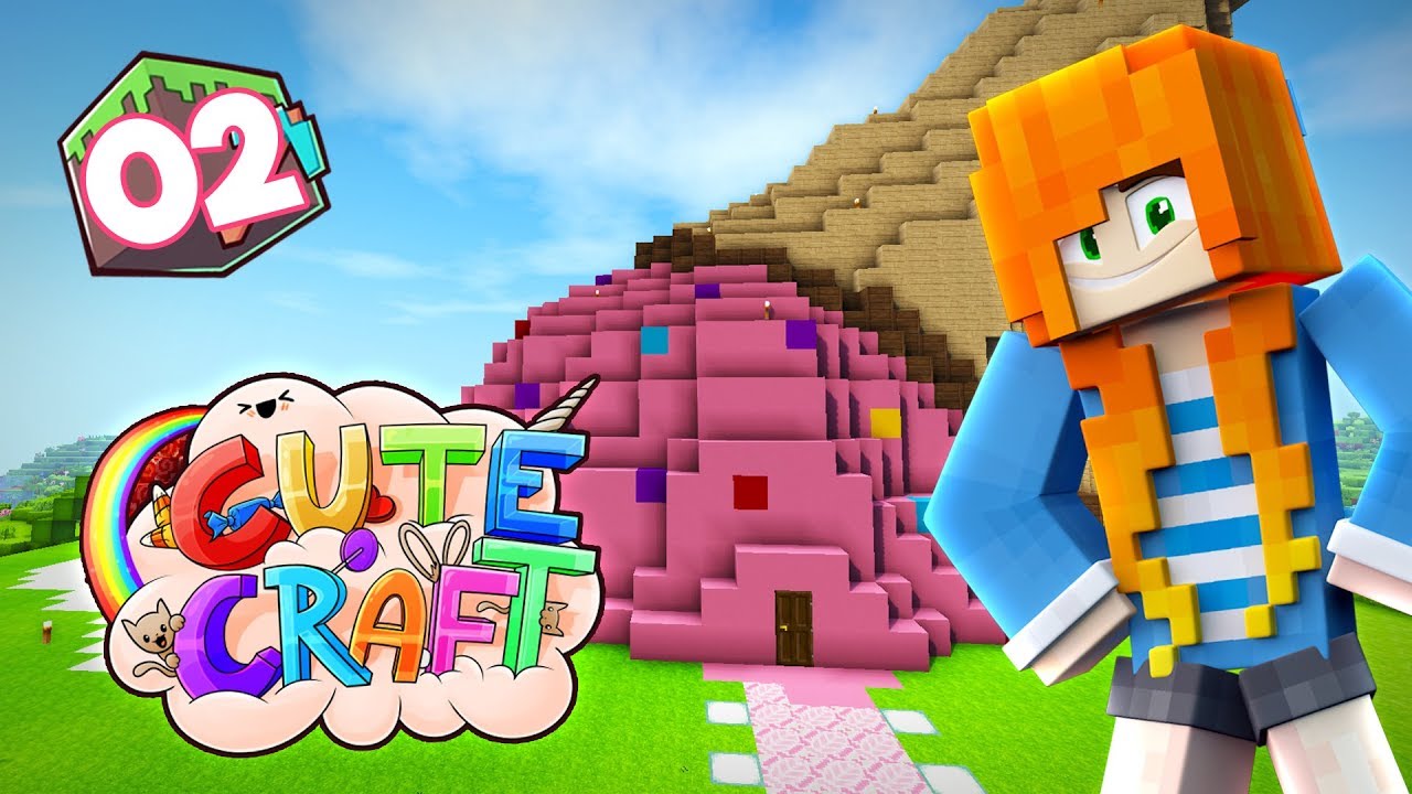ICE CREAM HOUSE Minecraft CuteCraft SMP Ep.02 Marielitai Gaming