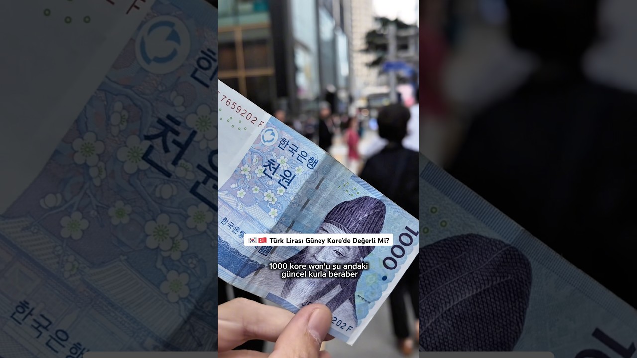 Türk Lirası Güney Kore’de değerli mi? Öğrenelim 🇰🇷🇹🇷 #güneykore #türklirası #gezgin