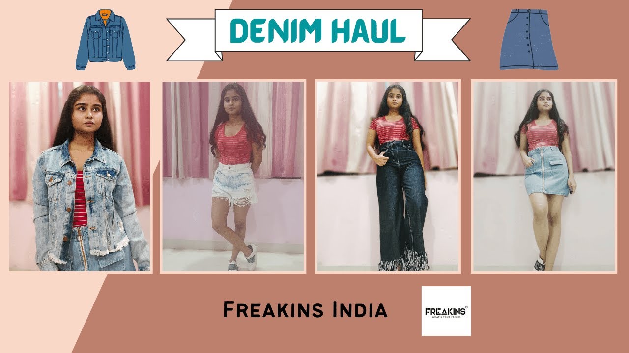 Denim Haul || One Brand Haul || FREAKINS India Haul ||