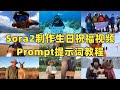 Sora2制作生日祝福视频Prompt提示词教程,AI让你收到来自全球朋友的祝福!