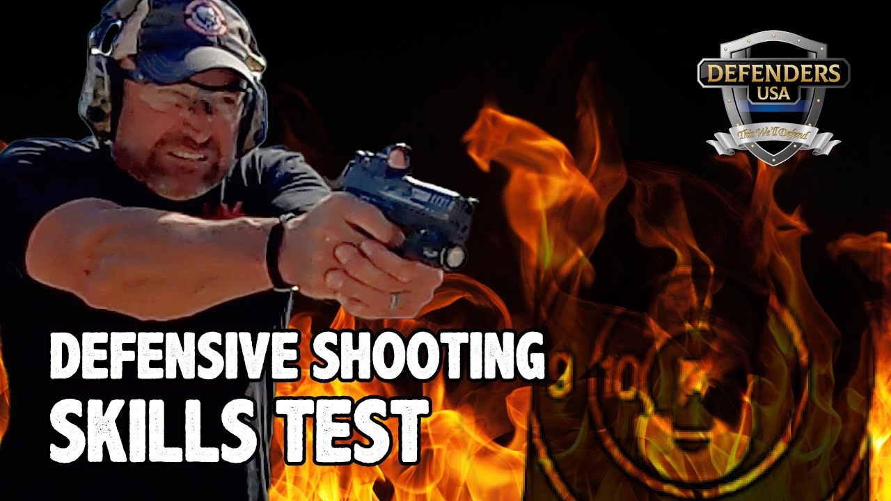 Test Your Defensive Shooting Skills | Defenders USA Static B8 Drill ...