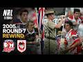 REWIND: Roosters v Dragons Highlights (Round 7, 2005) | NRL on Nine
