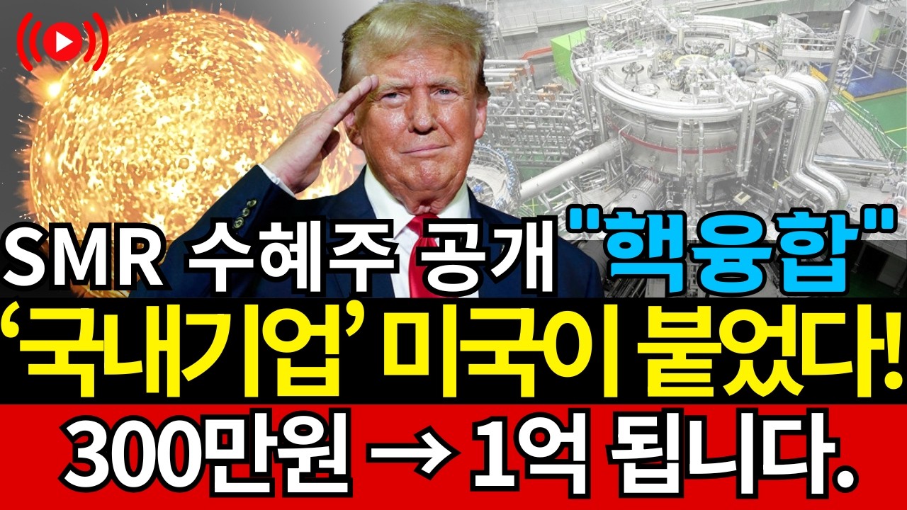 [주식] ✍️ SMR·핵융합, 미국이 밀어주는 