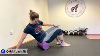 Foam Roller Major Glute Roll | Exercise Demo | Coaching Software | QuickCoach screenshot 3