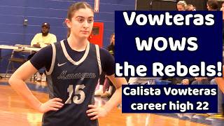Manasquan 59 Howell 24 | Shore Conference Quarterfinal | Calista Vowteras career high 22 points