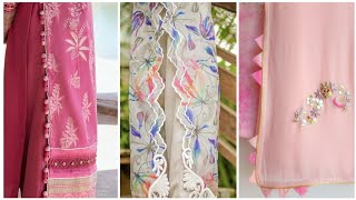 Latest & Beautiful Side Chaak Designs For Kurti & Suit Slit Designs Side Chalk Designs Ideas.