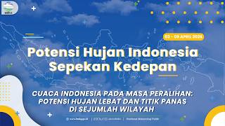 Weekly Weather Outlook valid from 03 - 09 April 2026.