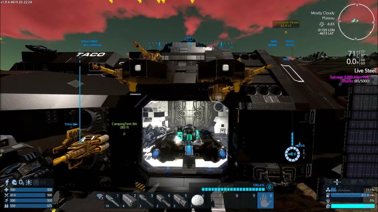 Empyrion Galactic Survival Ship tour. YouTube