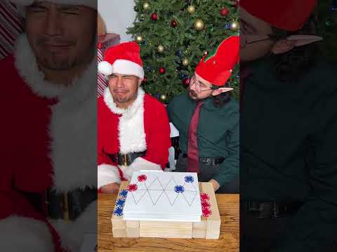 Elf and Santa play an intense board game