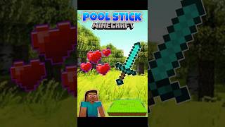 POOL STICK 🎱. | #shorts #minecraft #build #buildhack #pool #stick