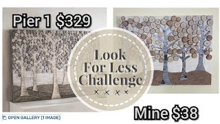 DIY Art | Feb Look for less Challenge | Pier 1 Inspiration