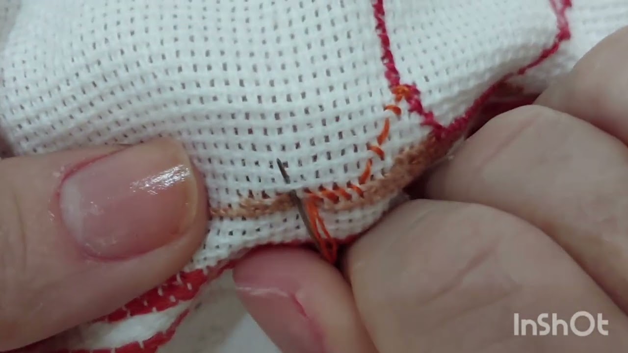 Como bordar ponto cruz #pontocruz