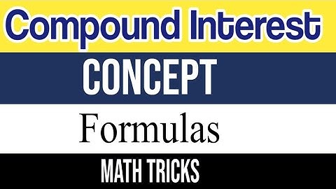 Compound Interest Concept |Compound Interest Tricks |Compound Interest Formula |Math Tricks|