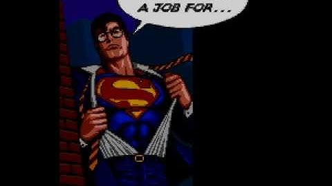 The Death and Return of Superman Intro Super Nintendo