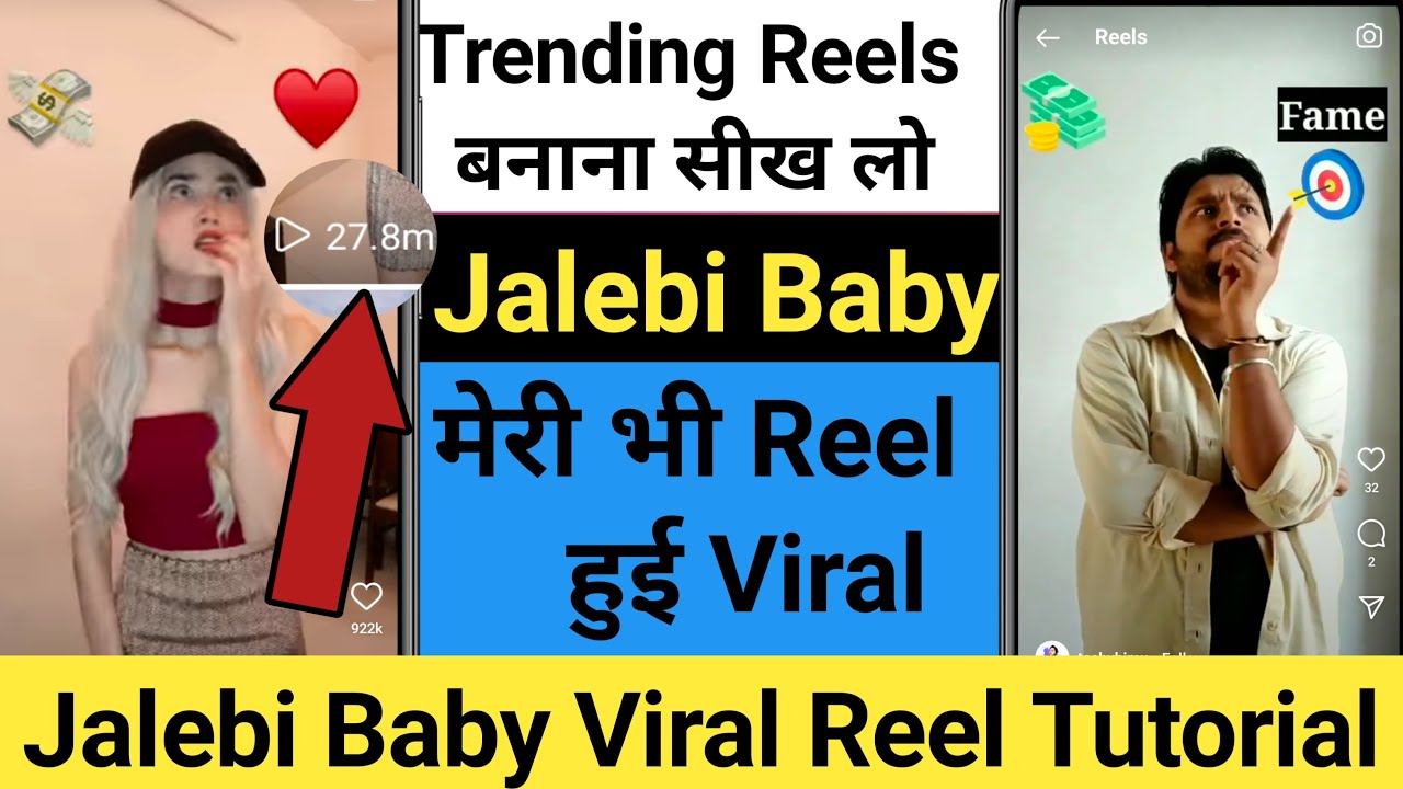 How To Make Jalebi Baby Video On Instagram Instagram Viral Reels Video Jalebi Baby Editing