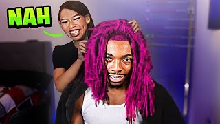 Dyeing My FREEFORM DREADS For The First Time.. *GONE WRONG*