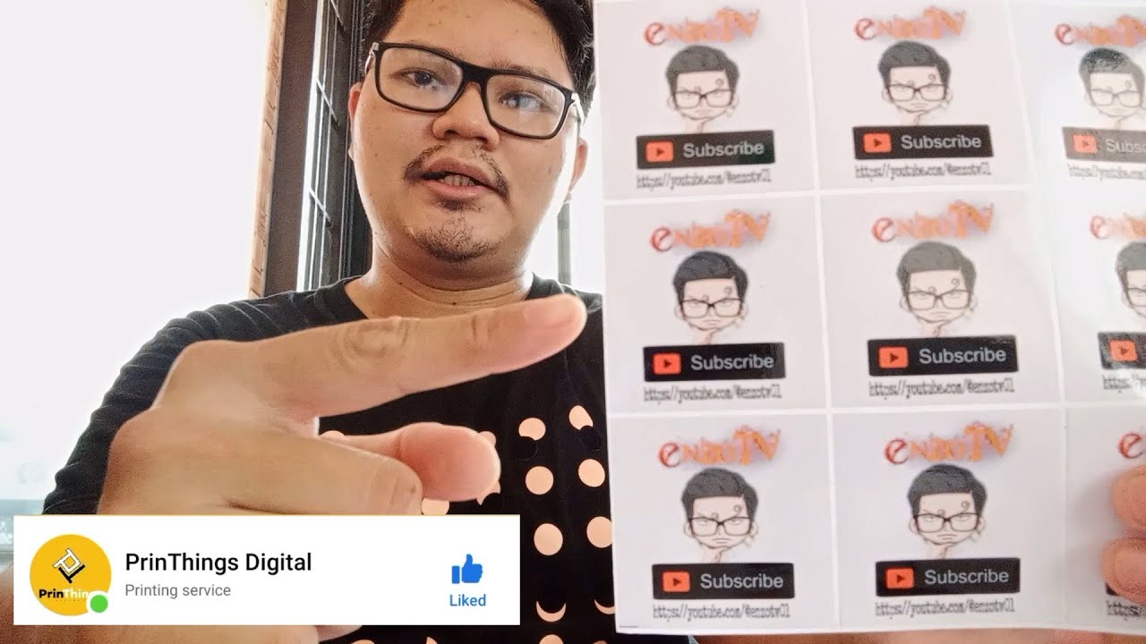 My first high quality stickers by Printhings Digital ️ YouTube