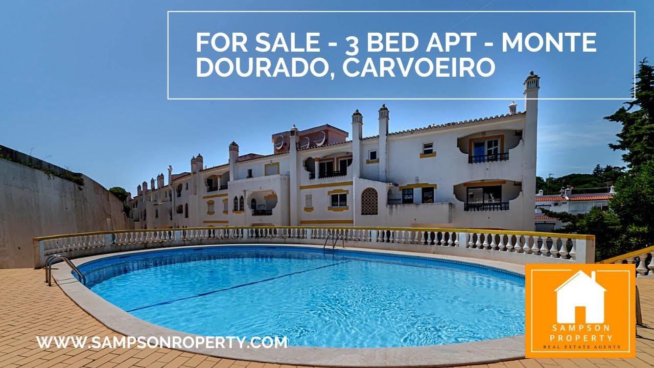 For sale in Carvoeiro, Monte Dourado. 3 bedroom apartment with pool and
