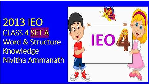 IEO class 4 2013 set A part 1
