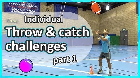 🤾🏻‍♀️🏈6 individual Throwing & Catching challenges: Part 1 (grades K-3) | Teaching Fundamentals of PE