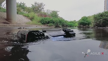 The IP67 Waterproof and Small-size Tracked Mobile Robot Chassis UGV of AgileX Robotics With ROS