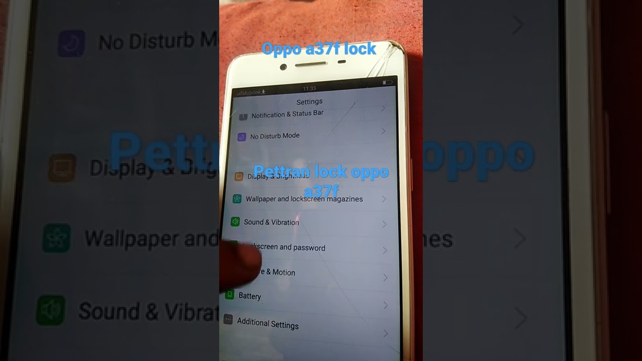 oppo a37f ka pettran lock