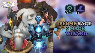 PLUME WARRIOR AND WARPWOOD SAGE ON 9 MAGE WIZARD !!! INTERESTING COMBO🤔 - Auto Chess Mobile screenshot 3