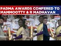 President Murmu Confers Padma Awards To Mammootty, Alka Yagnik, R Madhavan At Rashtrapati Bhavan