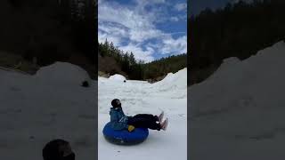 Sledding GONE WRONG!! #shorts