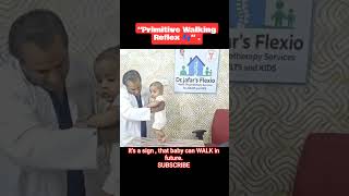 Primitive Reflex – Walking Reflex | Baby Stepping Reflex Explained | Pediatric Physiotherapy #Shorts