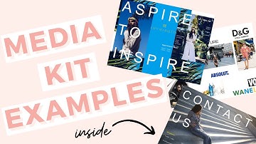 Media Kit Examples & Media Kit Templates!