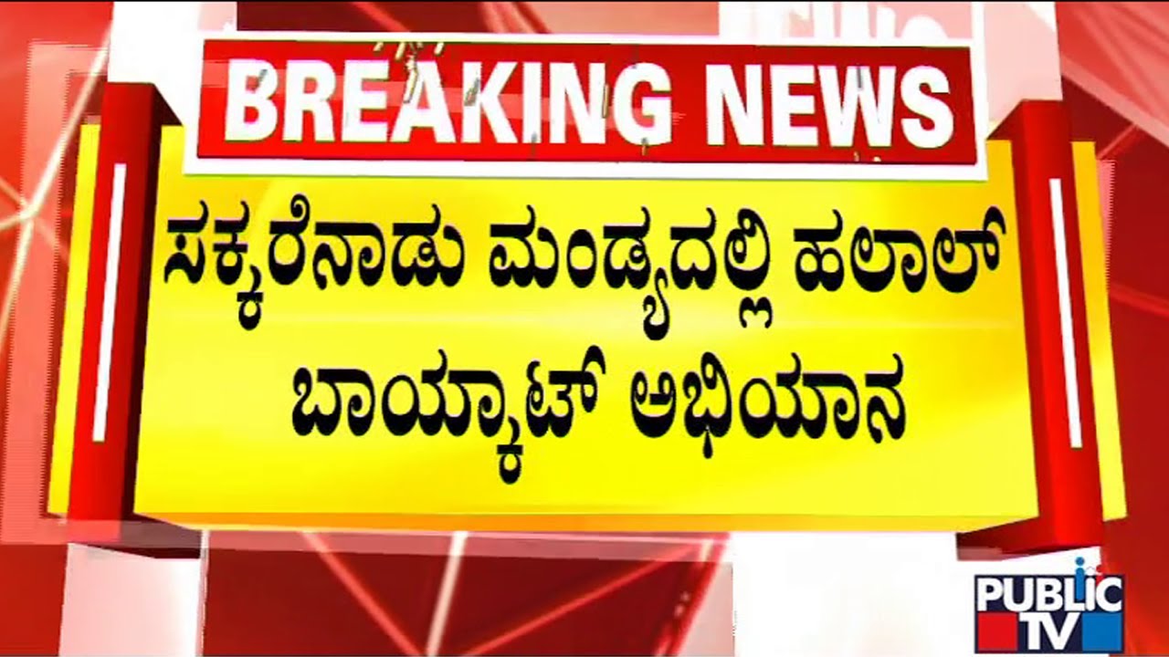 Bajrang Dal Activists Start Boycott Halal Campaign In Mandya | Public TV