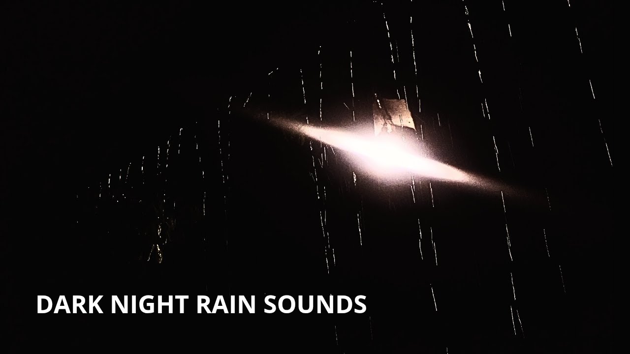 Dark Night Rain Sounds for Deep Sleep & Fast Relaxation | Beat Insomnia