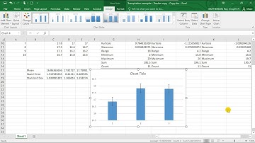 video 3 creating graph and error bars in Microsoft Excel