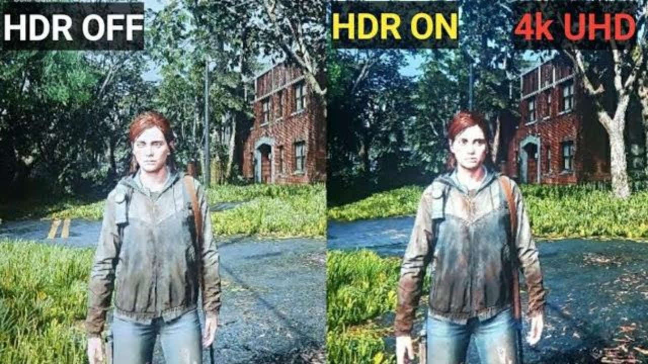 The Last Of Us 2 - HDR No HDR (Graphics Comparison) - YouTube