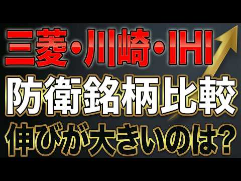 【防衛株の本命はどれだ】三菱重工、川崎重工、IHIを徹底比較!本当に強いのはこの銘柄です!