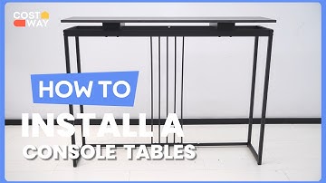 How to Install the 48 Inch Console Tables  | JV10489 #costway #howto