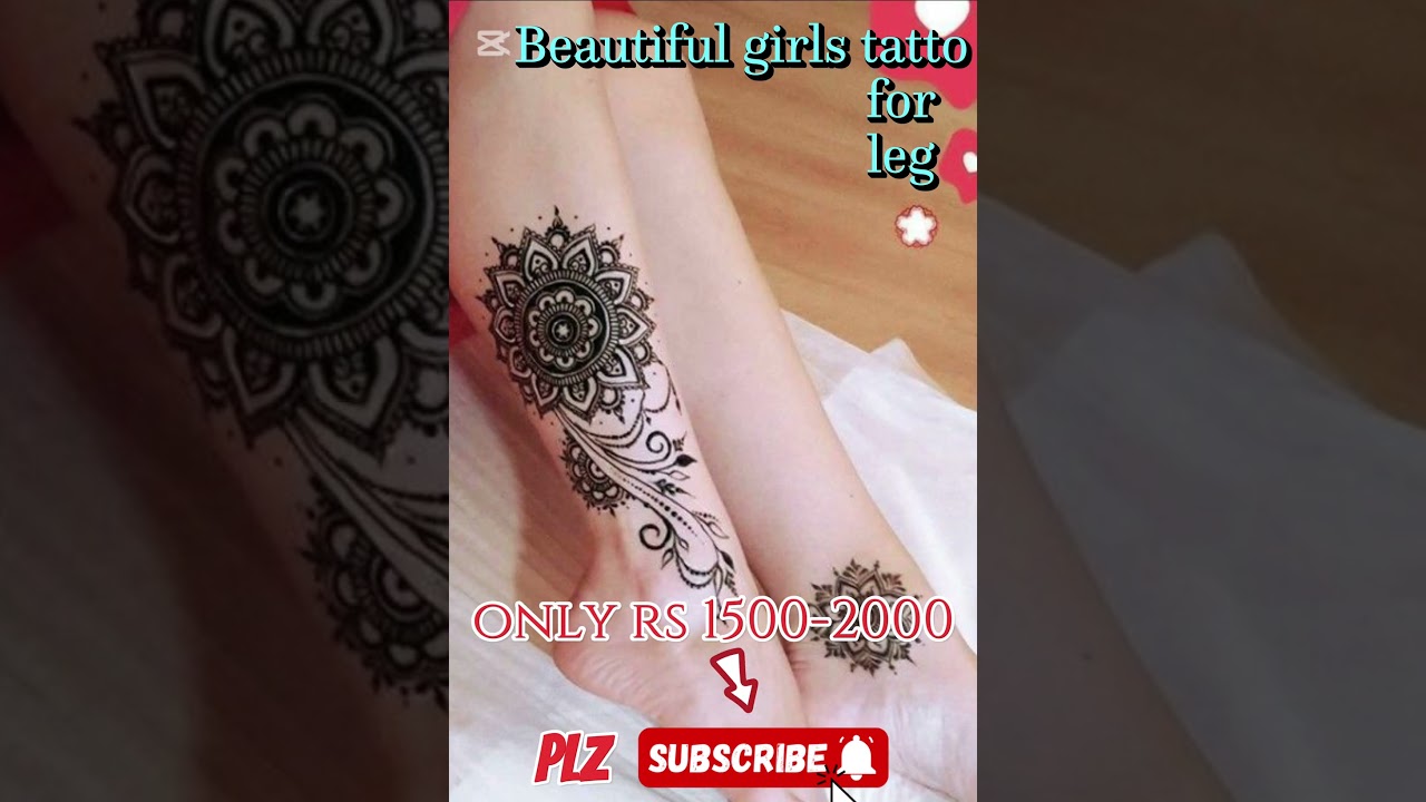 March 3, 2025  Beautiful girls tattoo designs. for leg
