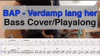 BAP - Verdamp lang her - Bass Cover &amp; Playalong