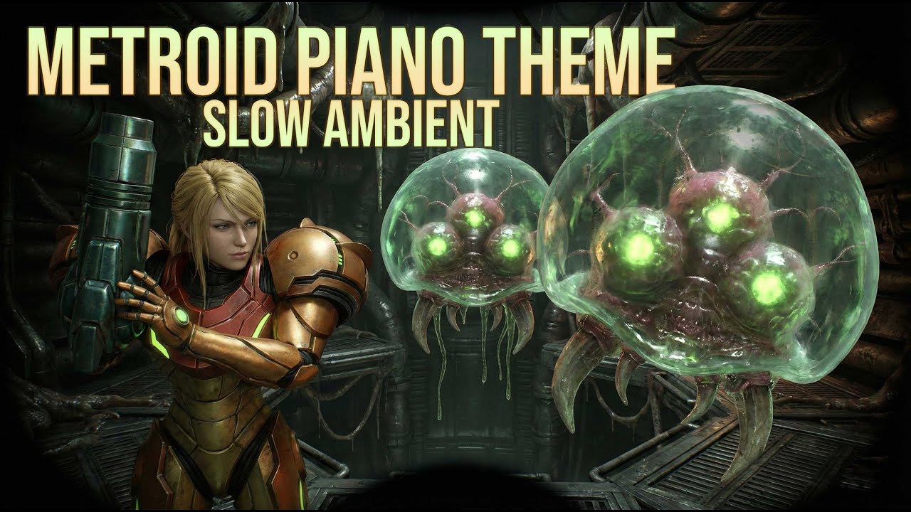 If Samus only listened.. Metroid Piano Theme [Remixed Slow+Reverb Slushwave Edit]