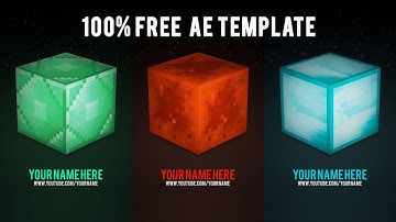 FREE Minecraft 3D Block Intro Template (After Effects CS5.5/CS6/CSS)