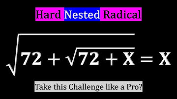 Nested Radical Difficult Question!