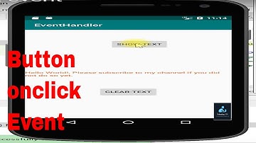 android studio tutorial - Button onclick event