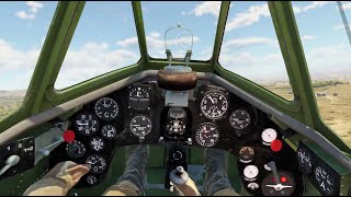 Бой на истребителе C.200 Saetta серия 7 в VR шлеме в War Thunder. СБ режим.